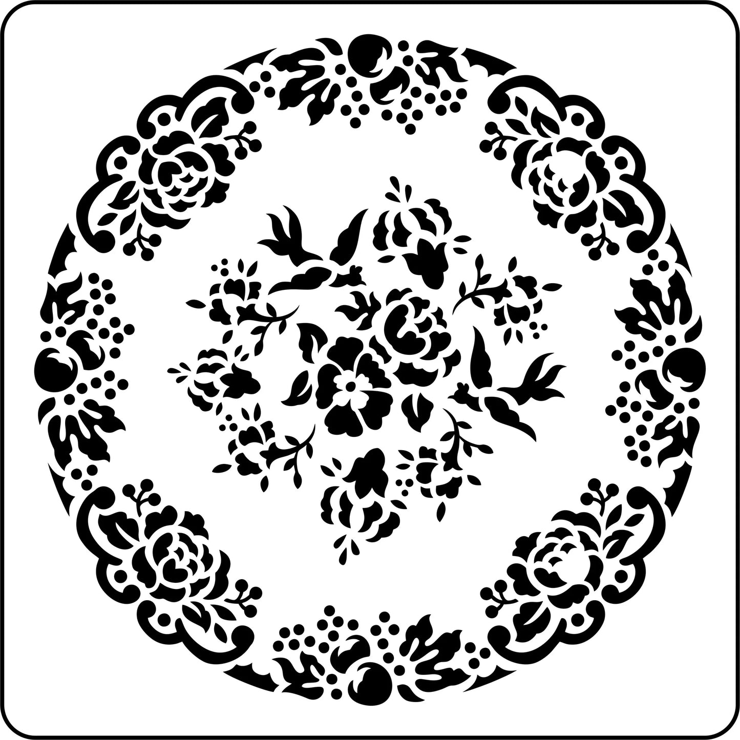Bird Plate Stencil