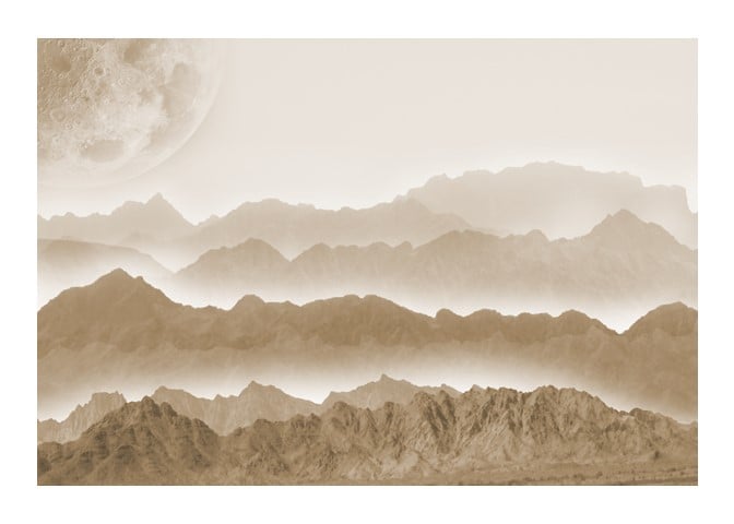 Misty Mountains Decoupage Paper - Roycycled