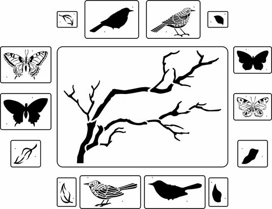 Flutter & Feather | JRV Stencil Designed by Debi from Debi's Design Diary