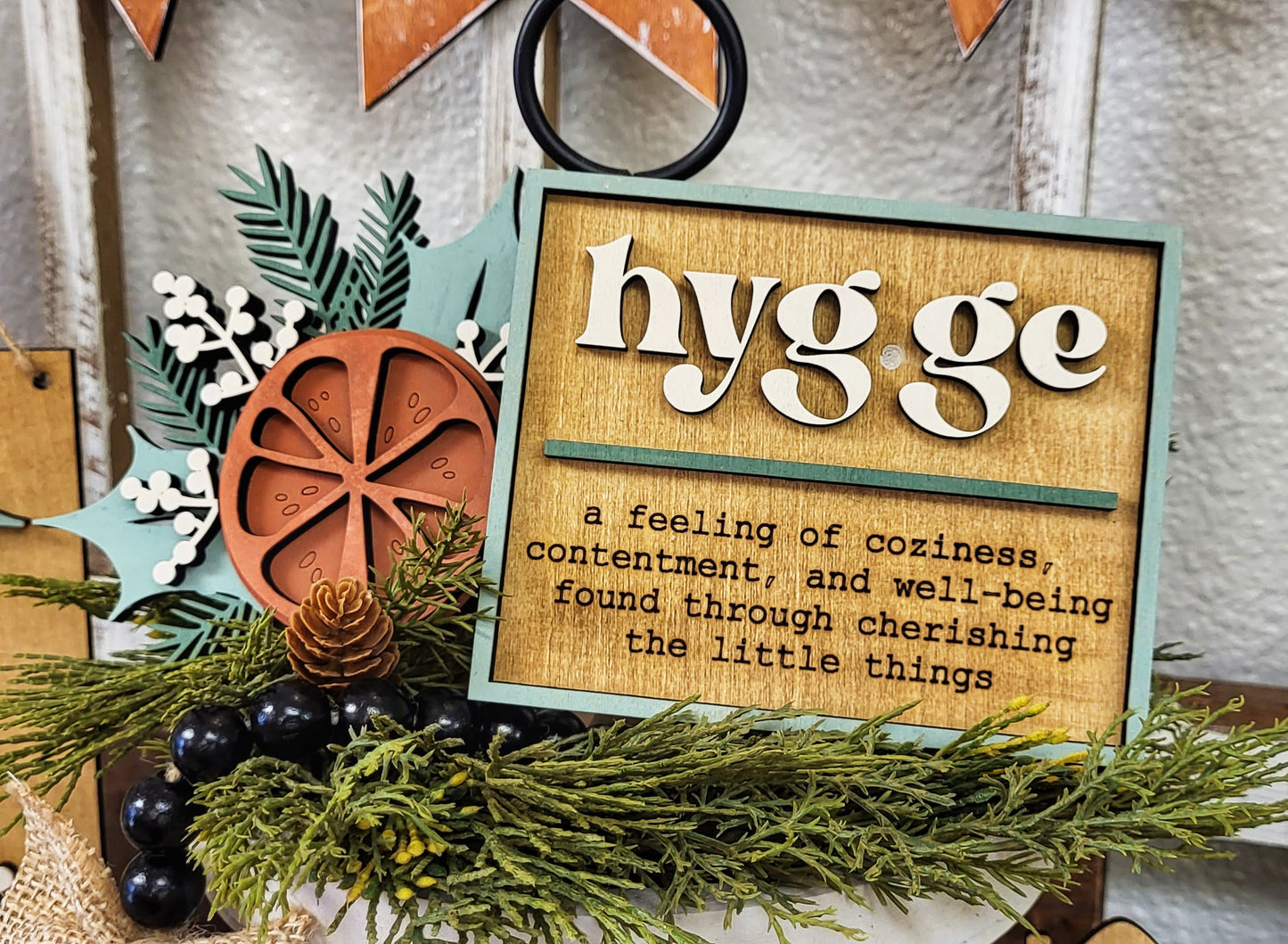 DIY - Hygge Christmas Tier Tray set - Tier tray Set - unfinished