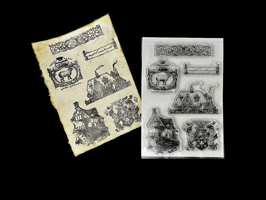 English Countryside Clear Stamp