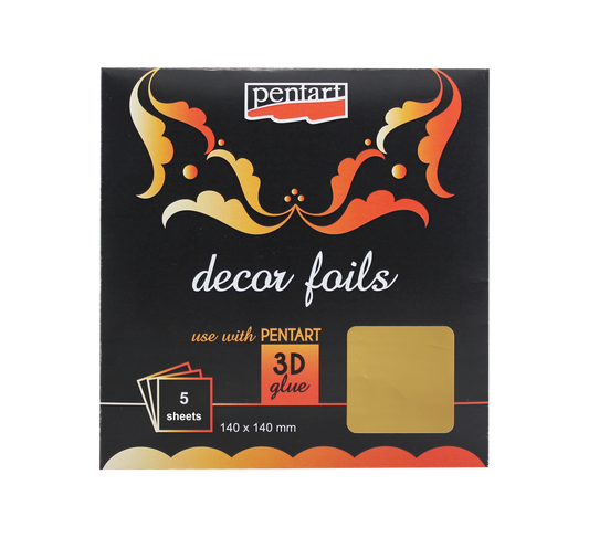 Decor Foils - Pentart 140 x 140 mm sheets