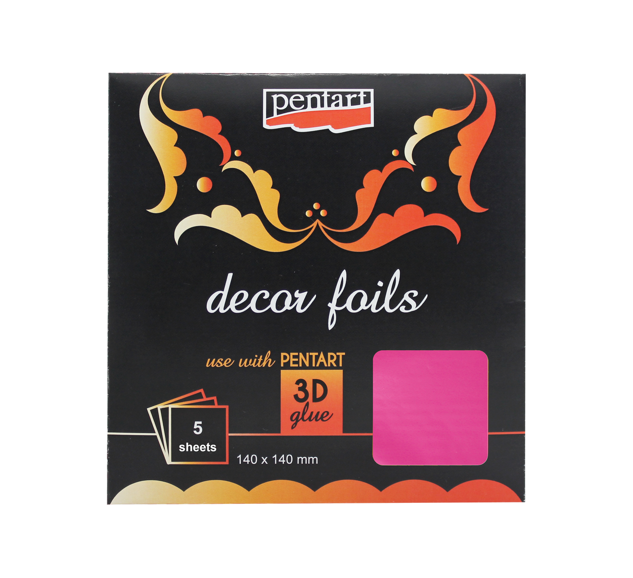Decor Foils - Pentart 140 x 140 mm sheets