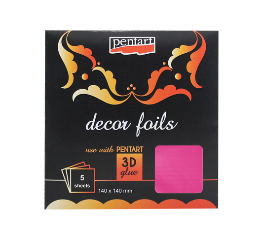 Decor Foils - Pentart 140 x 140 mm sheets