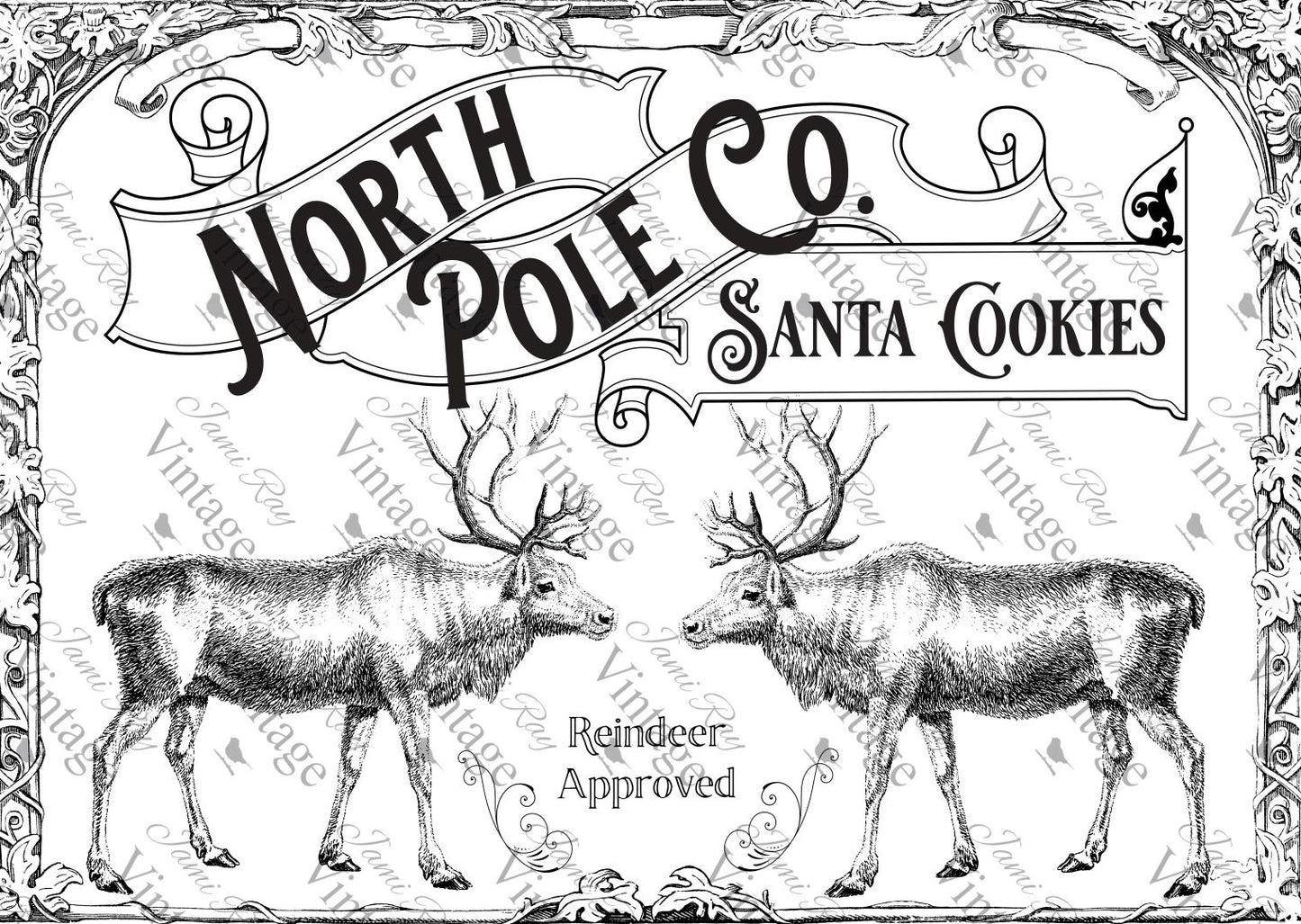 Santa Cookies A4 JRV Rice Paper