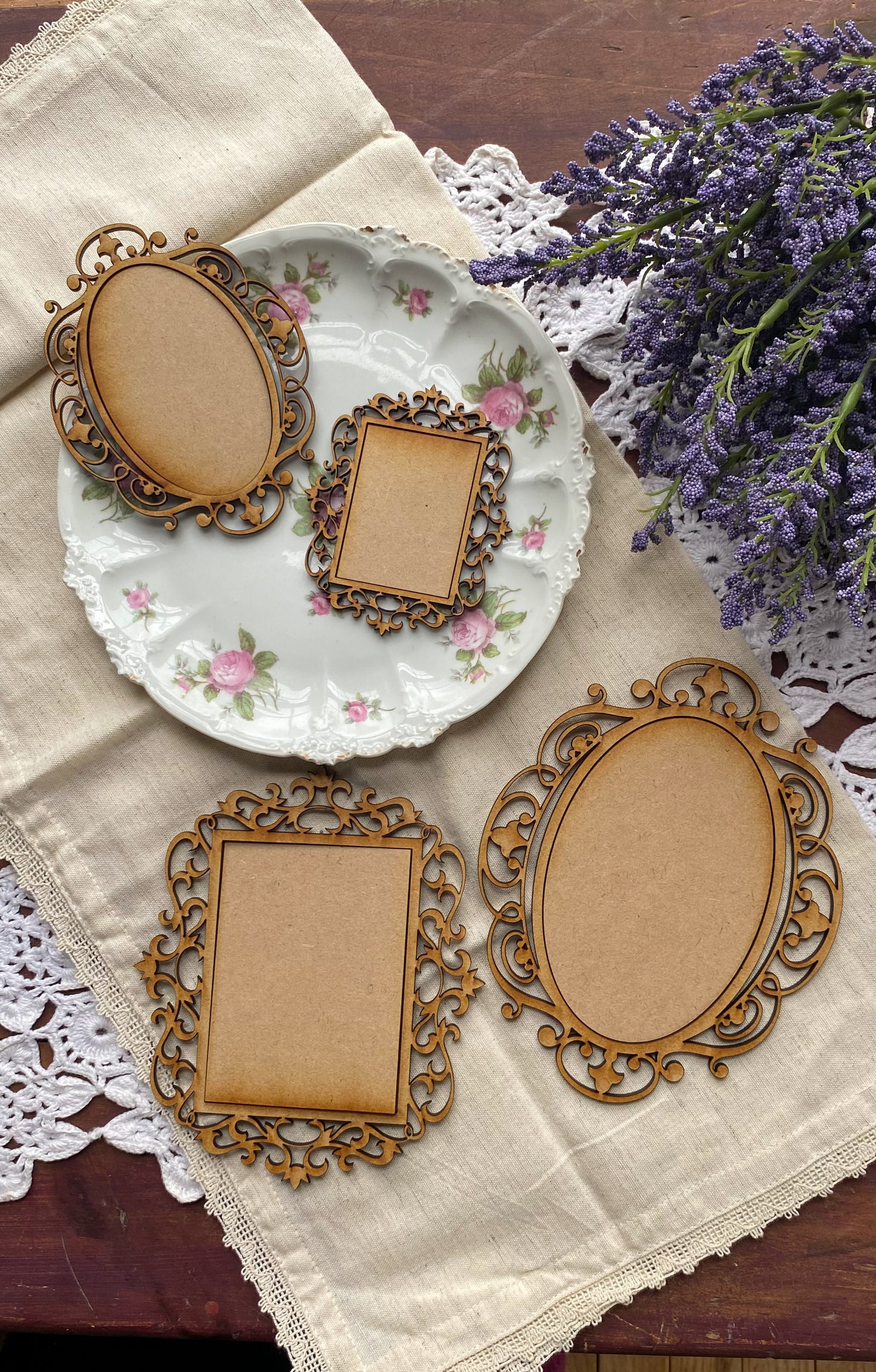 Vintage-Inspired Ornate Frame Set – Spring Collection (Set of 4 DIY)