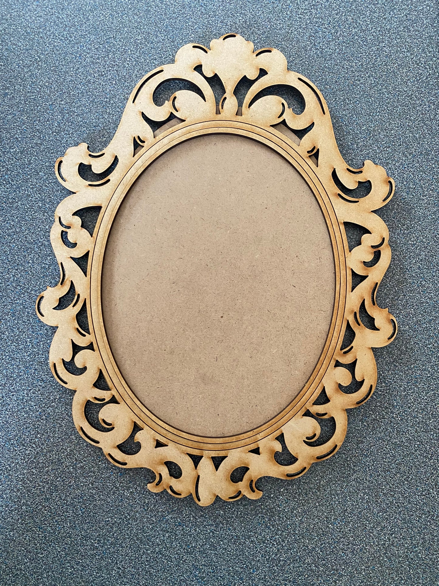 Ornate Oval Layered Frame Surface – DIY Craft Surface