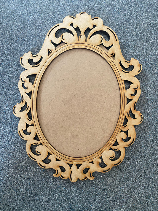 Ornate Oval Layered Frame Surface – DIY Craft Surface