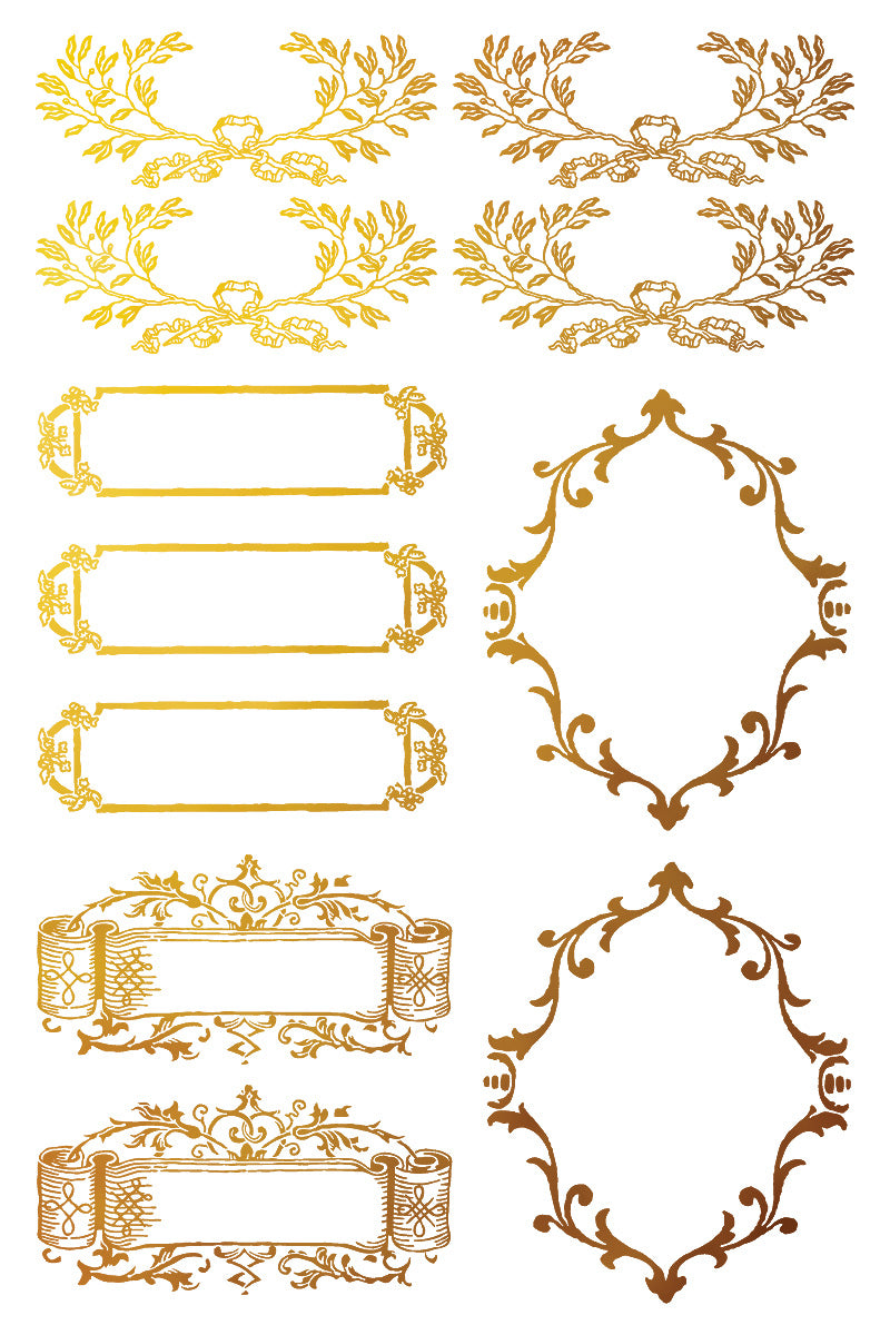 IOD- Petits Ornaments Foil TRANSFER PAD 8" x 12"
