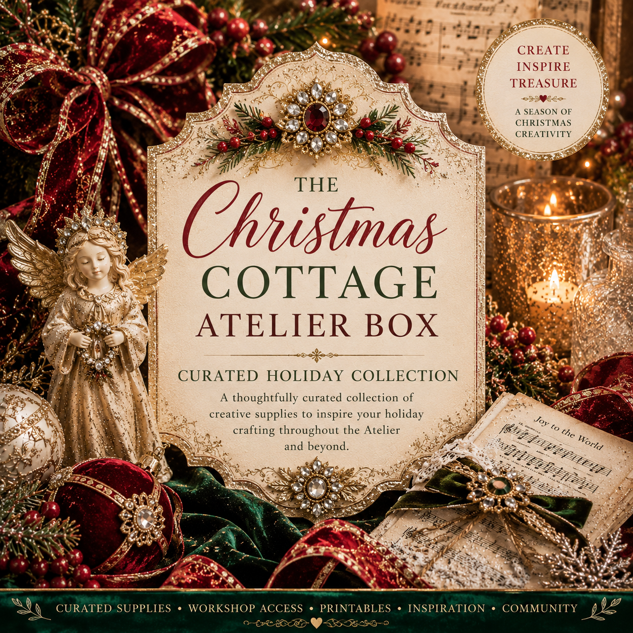 The Christmas Cottage Atelier Box | Limited Edition Curated Kit