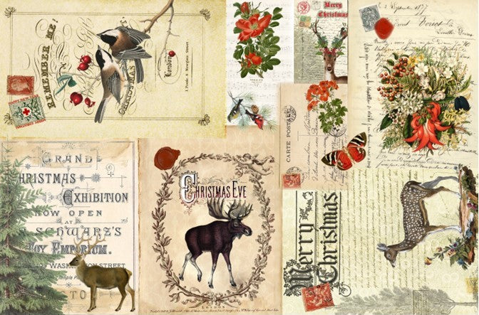 Christmas Masterboard Decoupage Paper - Roycycled
