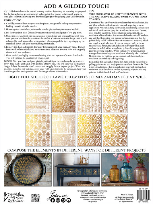 EMPORIUM IOD Foil TRANSFER PAD 12" x 16"