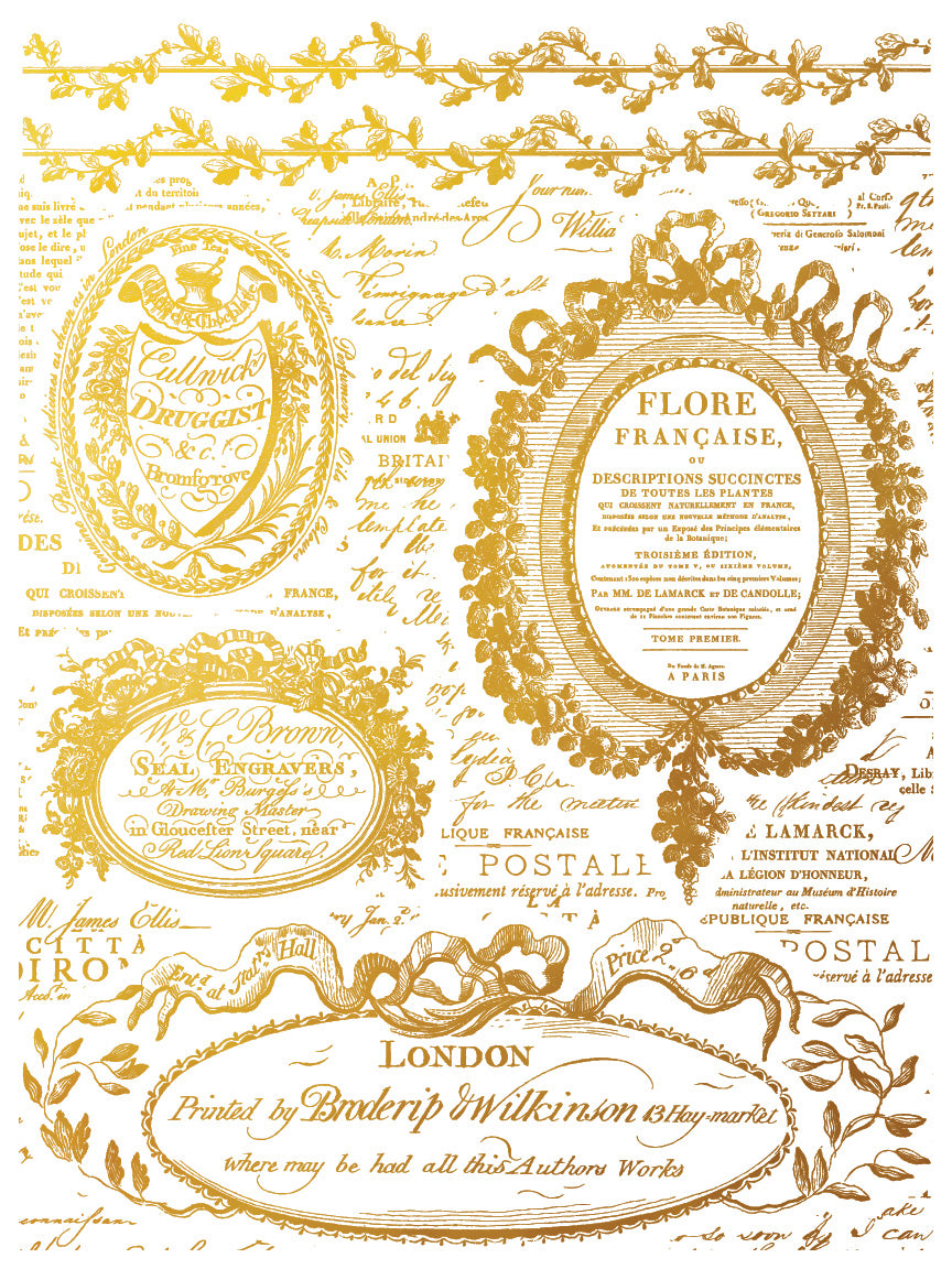 Etiquettes IOD Foil TRANSFER PAD 12" x 16"