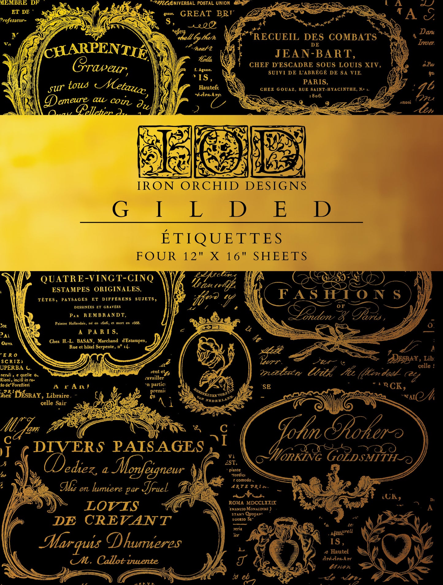Etiquettes IOD Foil TRANSFER PAD 12" x 16"
