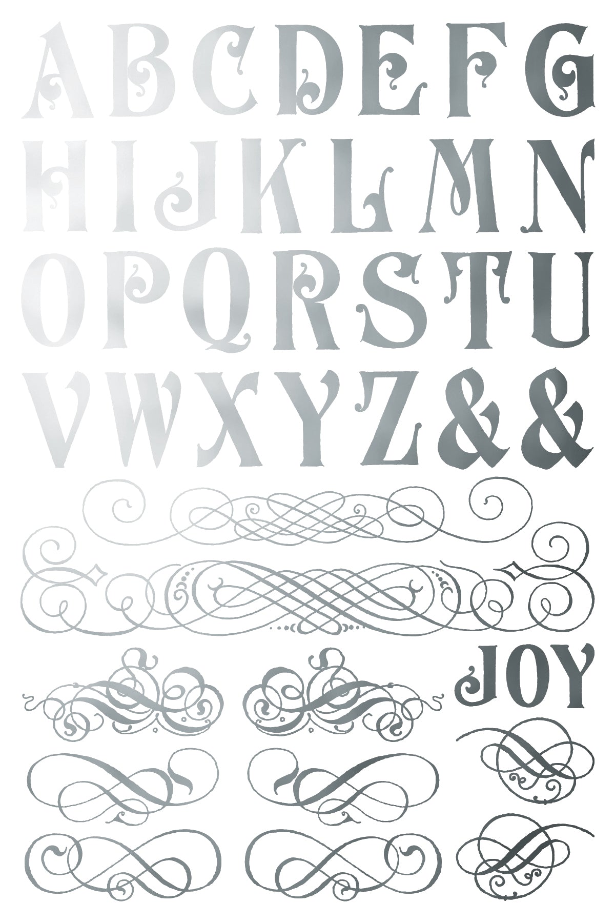 PRE - ORDER IOD - Figgy & Flourish Foil TRANSFER 8 x 12ā PAD