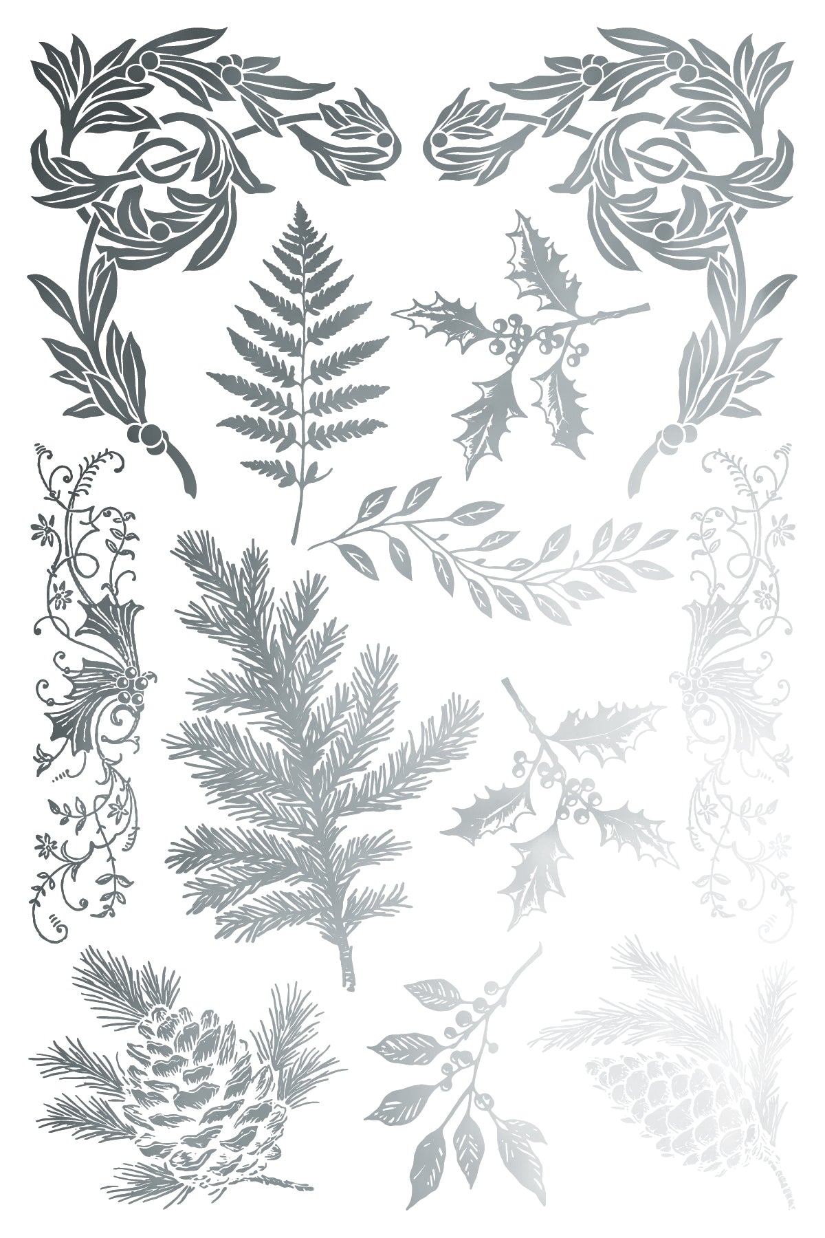 PRE - ORDER IOD - Figgy & Flourish Foil TRANSFER 8 x 12ā PAD