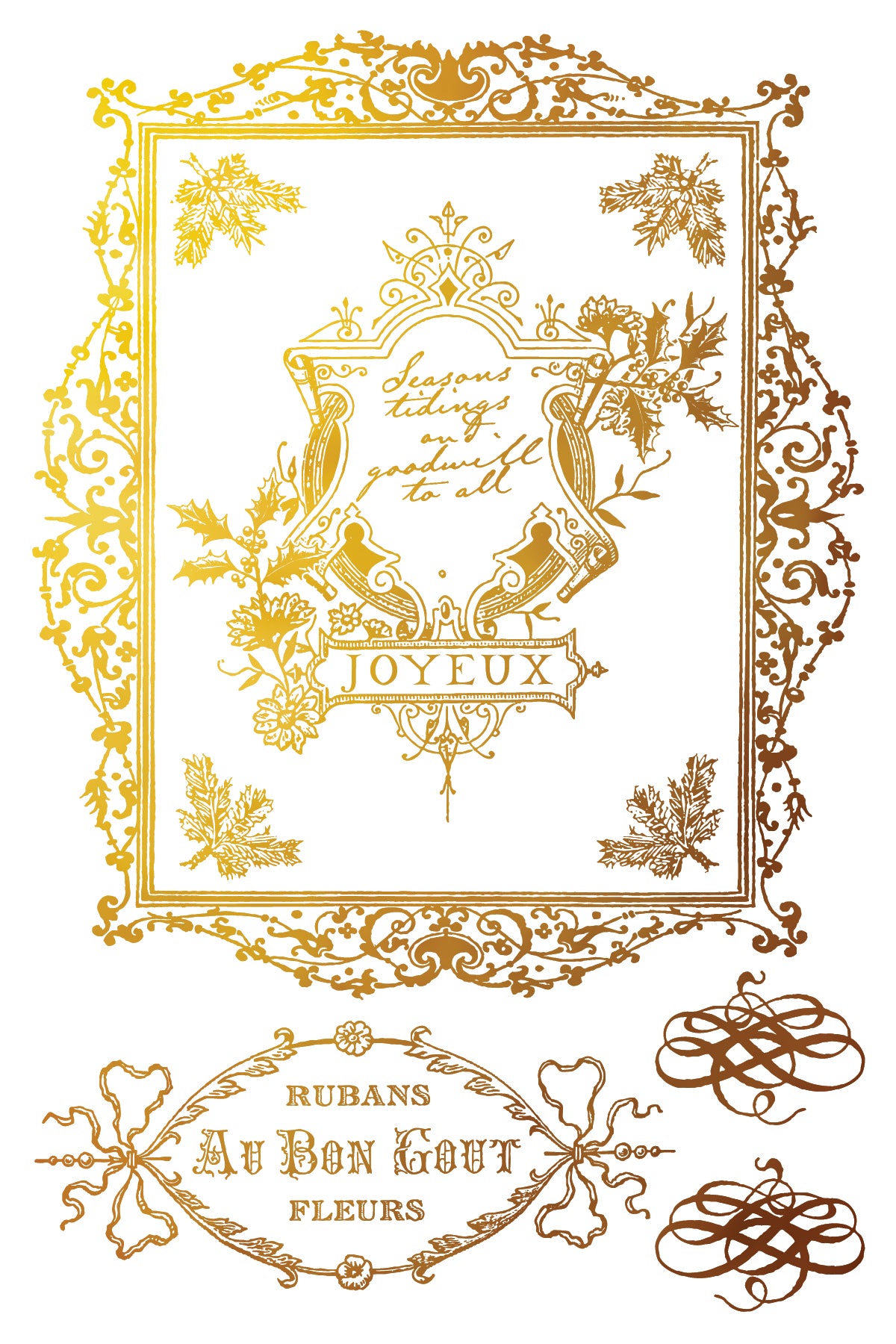 PRE - ORDER IOD - Figgy & Flourish Foil TRANSFER 8 x 12ā PAD