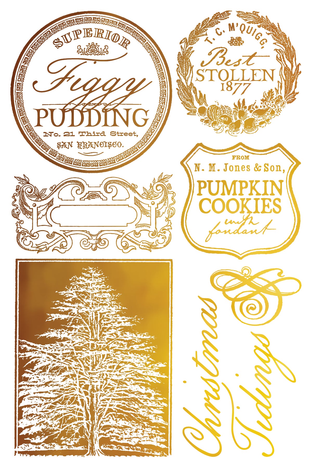 PRE - ORDER IOD - Figgy & Flourish Foil TRANSFER 8 x 12ā PAD