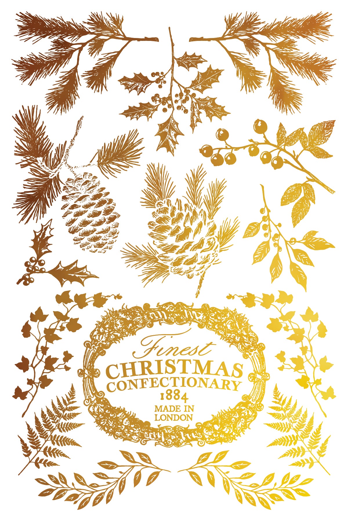 PRE - ORDER IOD - Figgy & Flourish Foil TRANSFER 8 x 12ā PAD