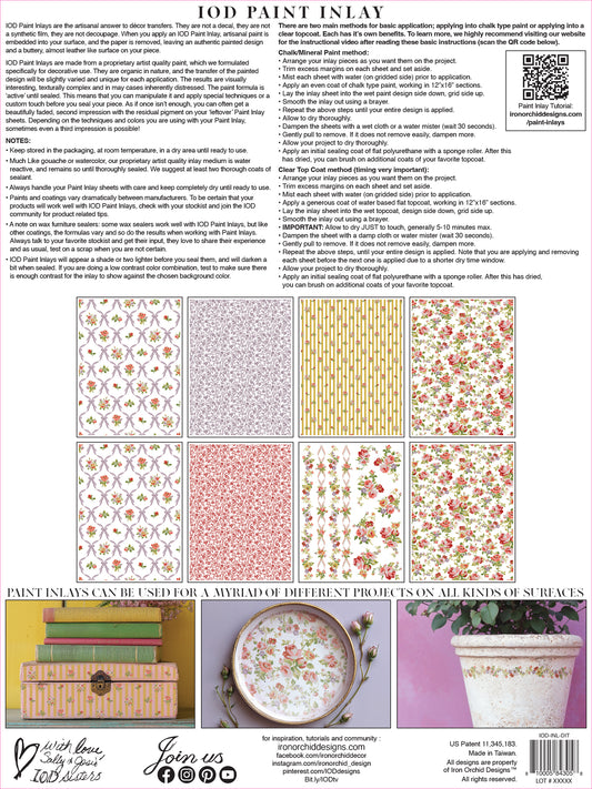 DITSY BLOOM Paint InLay by IOD