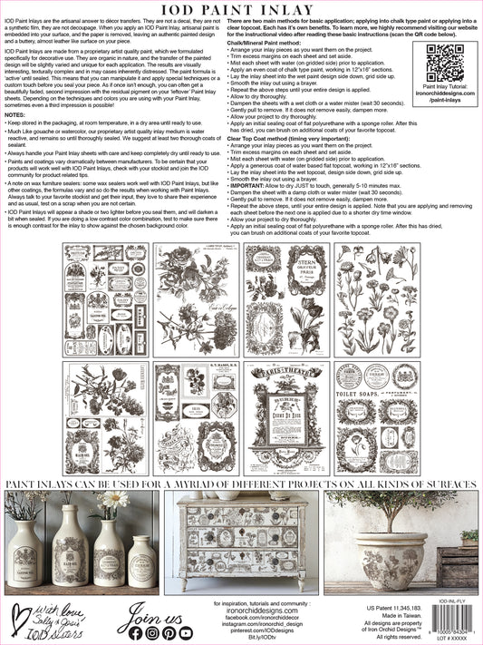 FLORIOGRAPHY Paint In-Lay by IOD