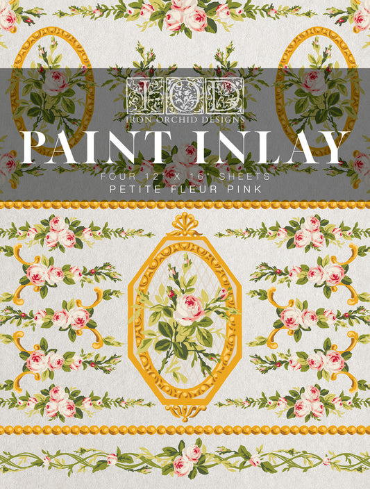 Petite Fleur Pink Paint InLay by IOD