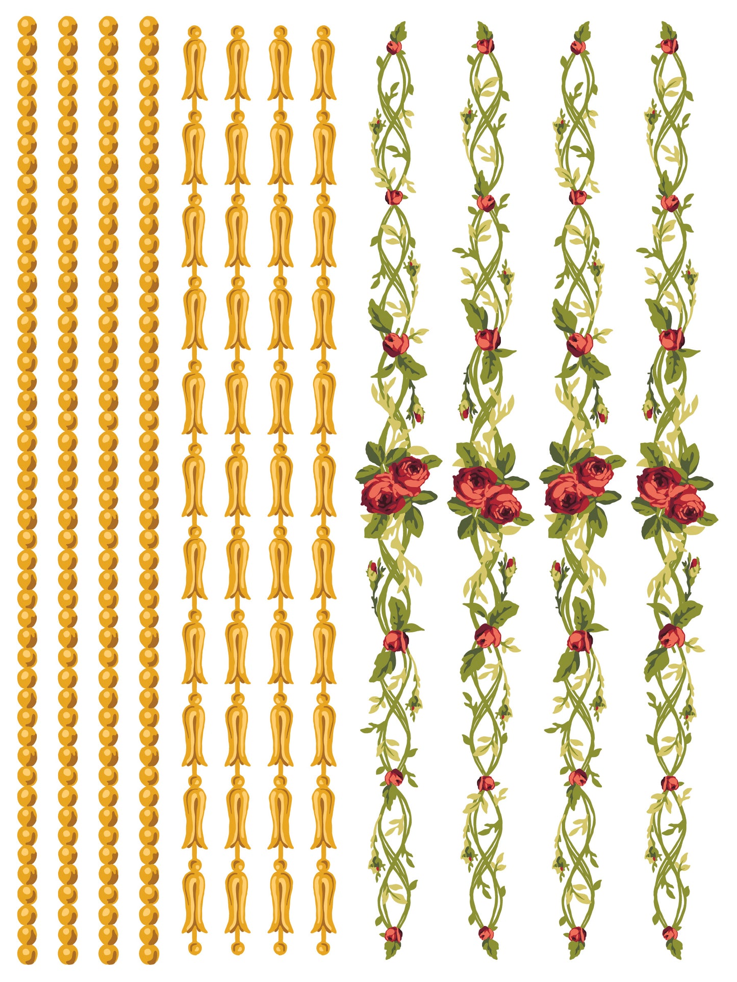 Petite Fleur Red Paint InLay by IOD
