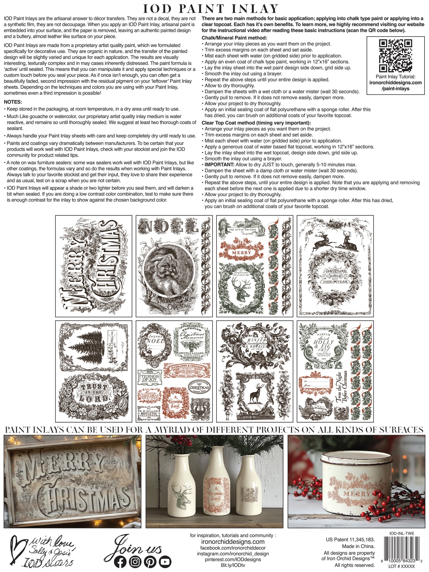 PRE- ORDER Twelfth Night Paint Inlay by IOD