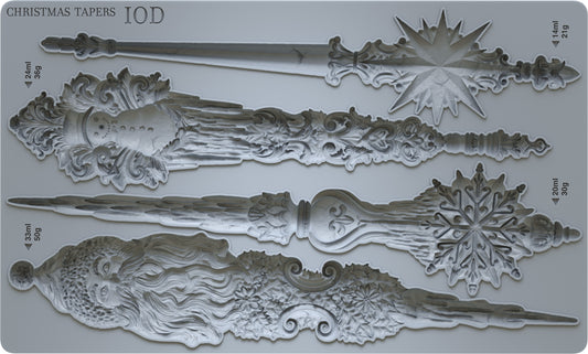 IOD - Christmas Tapers Décor Mould