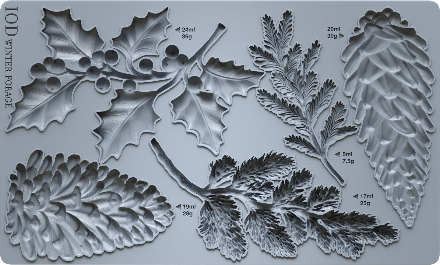 PRE- ORDER IOD - Winter Forage Décor Mould