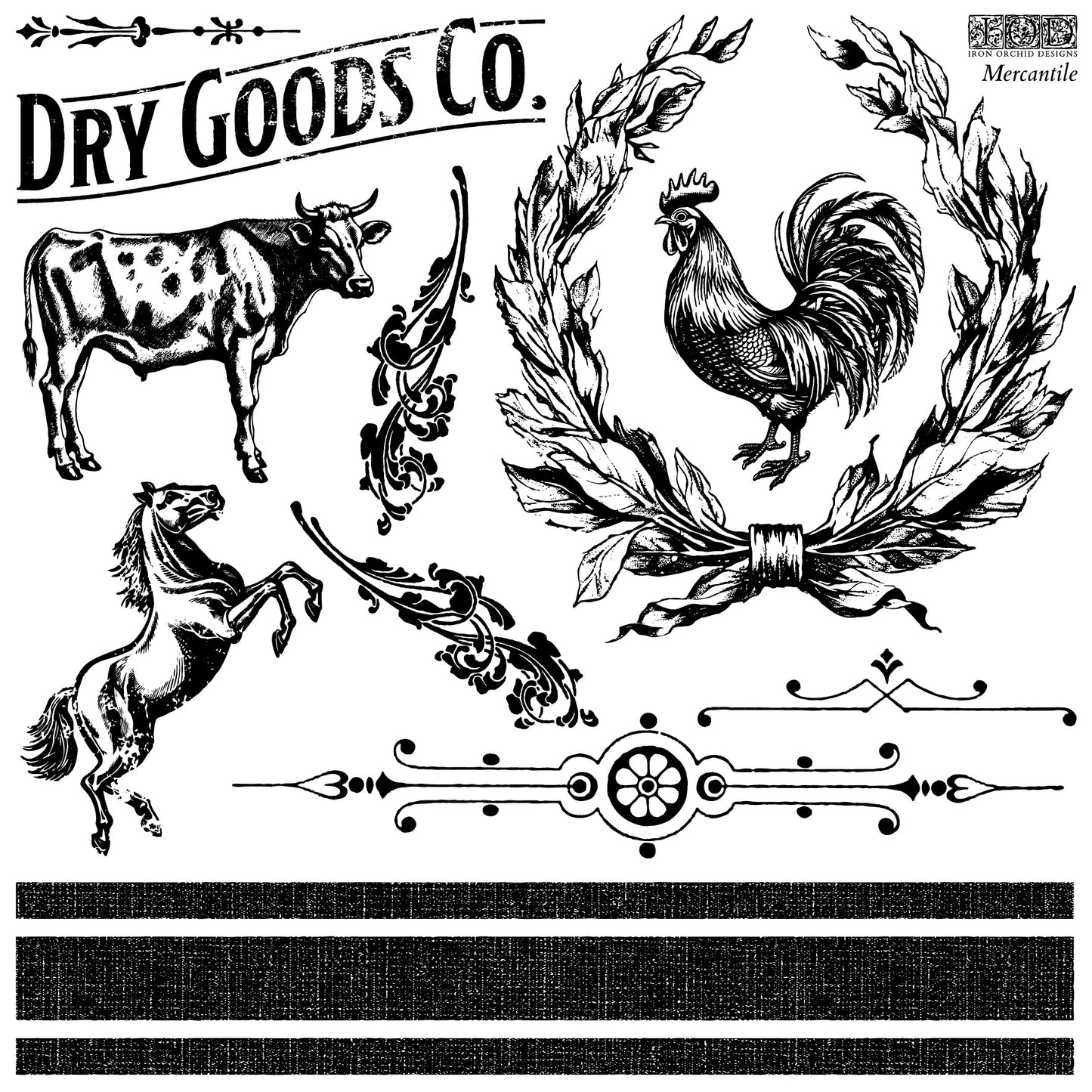 IOD - Mercantile 12×12 IOD STAMP