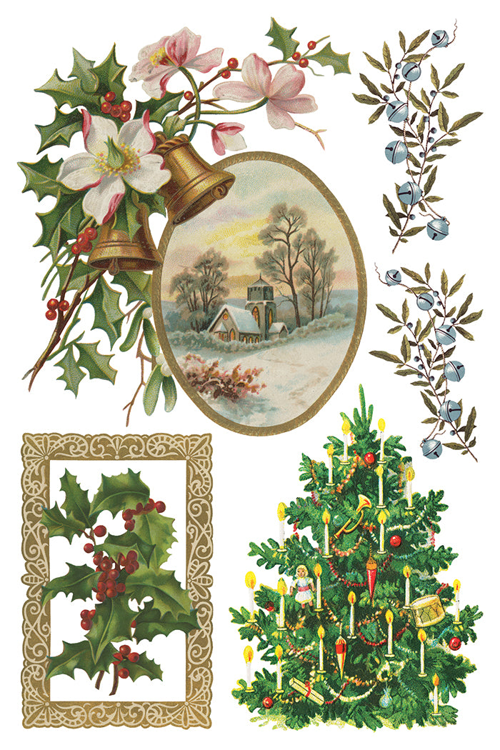 PRE- ORDER IOD - Christmas Joy TRANSFER 8 x 12ā PAD