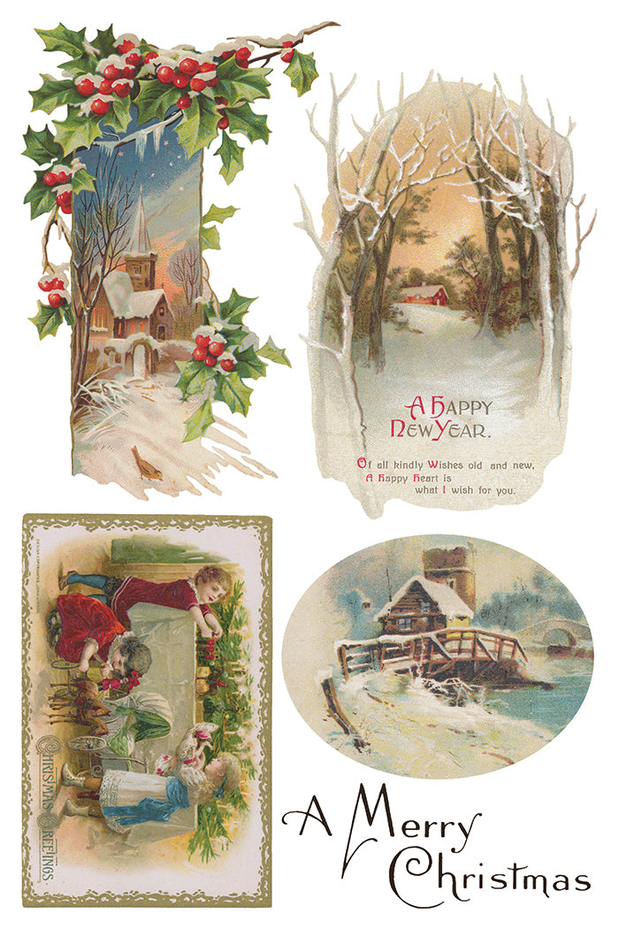 PRE- ORDER IOD - Christmas Joy TRANSFER 8 x 12ā PAD