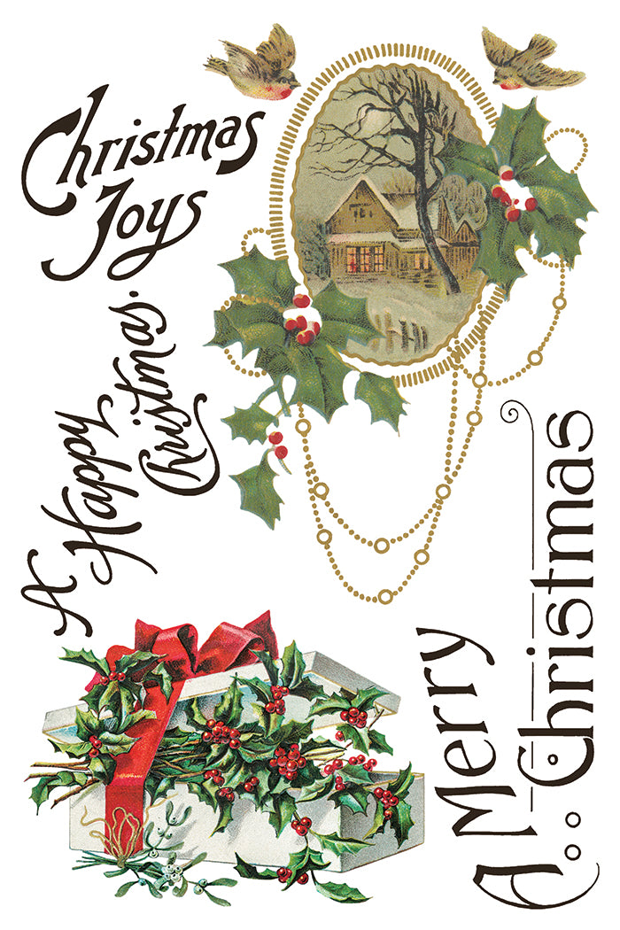 PRE- ORDER IOD - Christmas Joy TRANSFER 8 x 12ā PAD