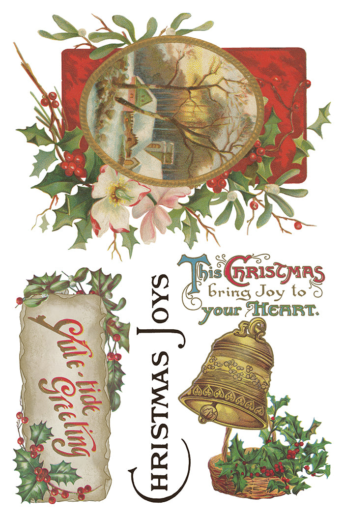 PRE- ORDER IOD - Christmas Joy TRANSFER 8 x 12ā PAD