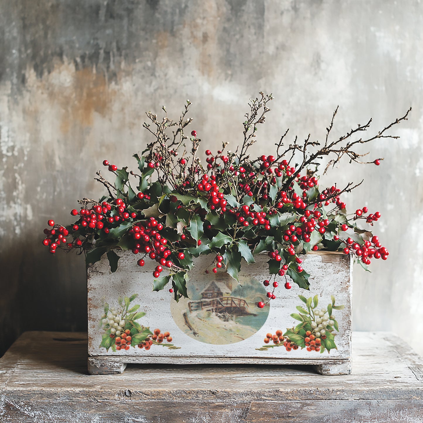 Today Only: Free Ornament Gift! IOD - Christmas Joy TRANSFER 8 x 12” PAD