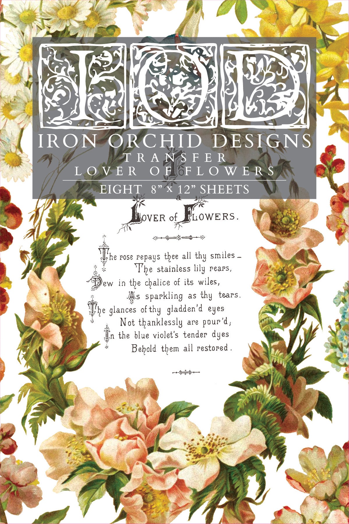 Lovers of Flowers IOD - TRANSFER PAD