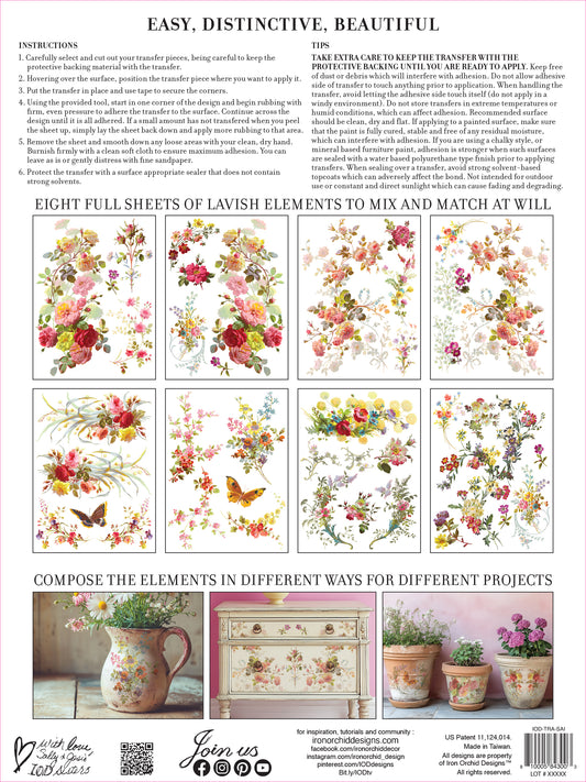 IOD SAINT GERMAIN TRANSFER 12 x 16 PAD