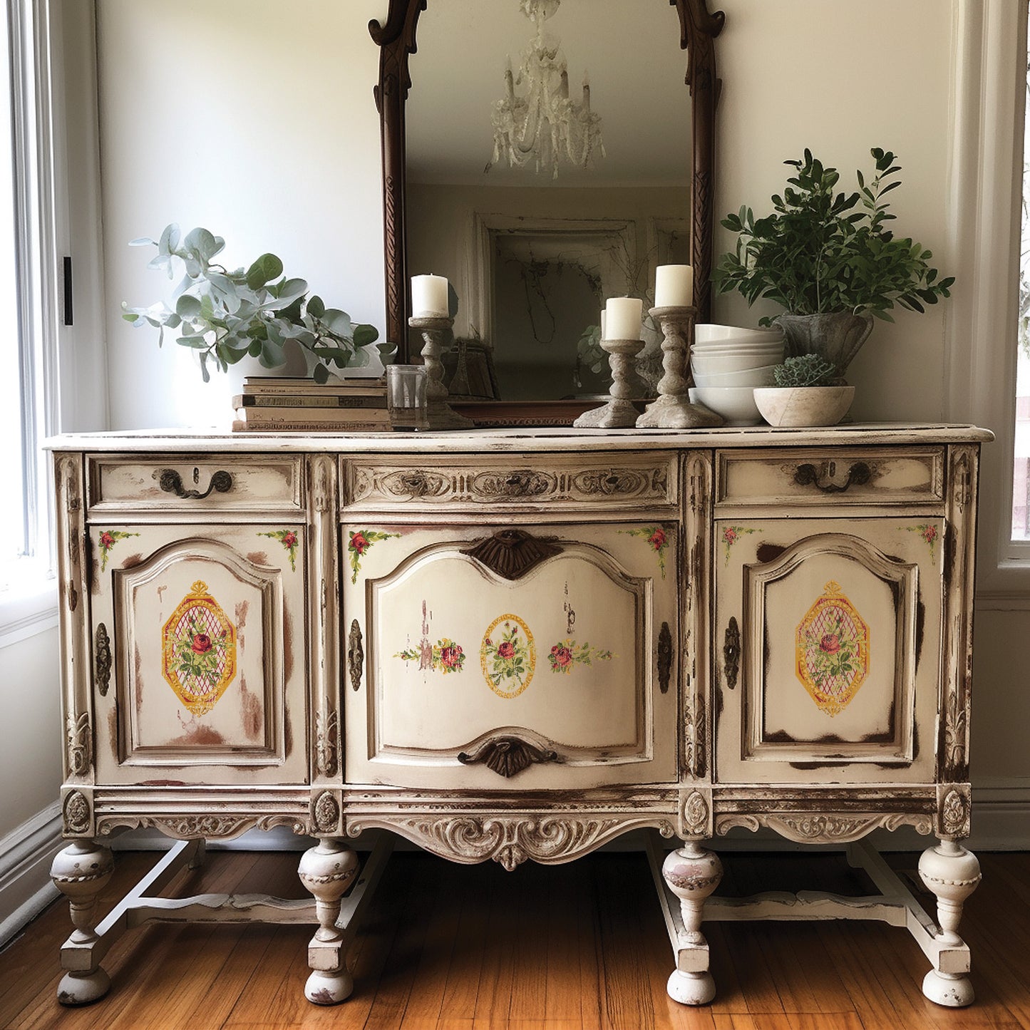 Petite Fleur Red Paint InLay by IOD