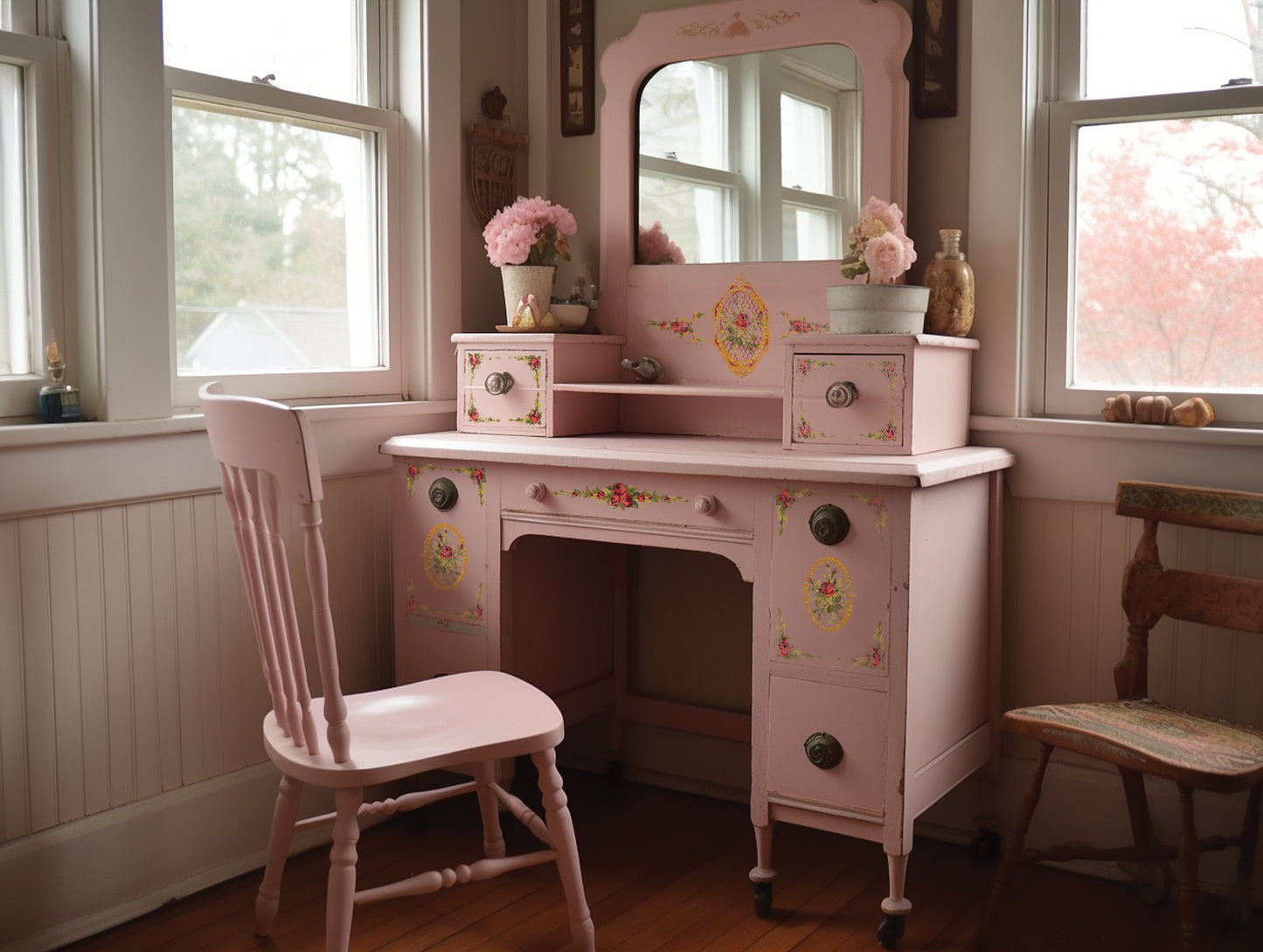 Petite Fleur Red Paint InLay by IOD