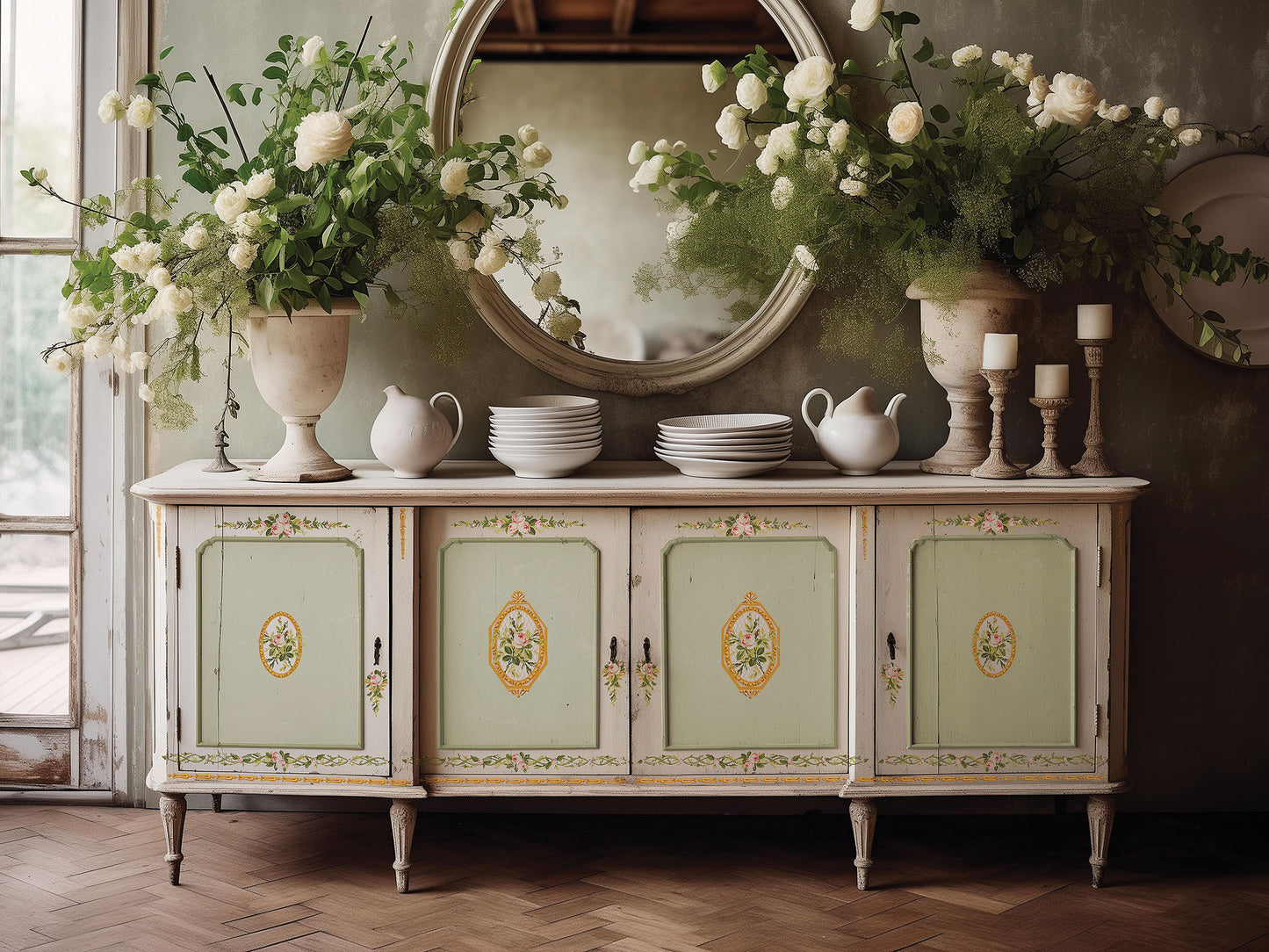 Petite Fleur Pink Paint InLay by IOD