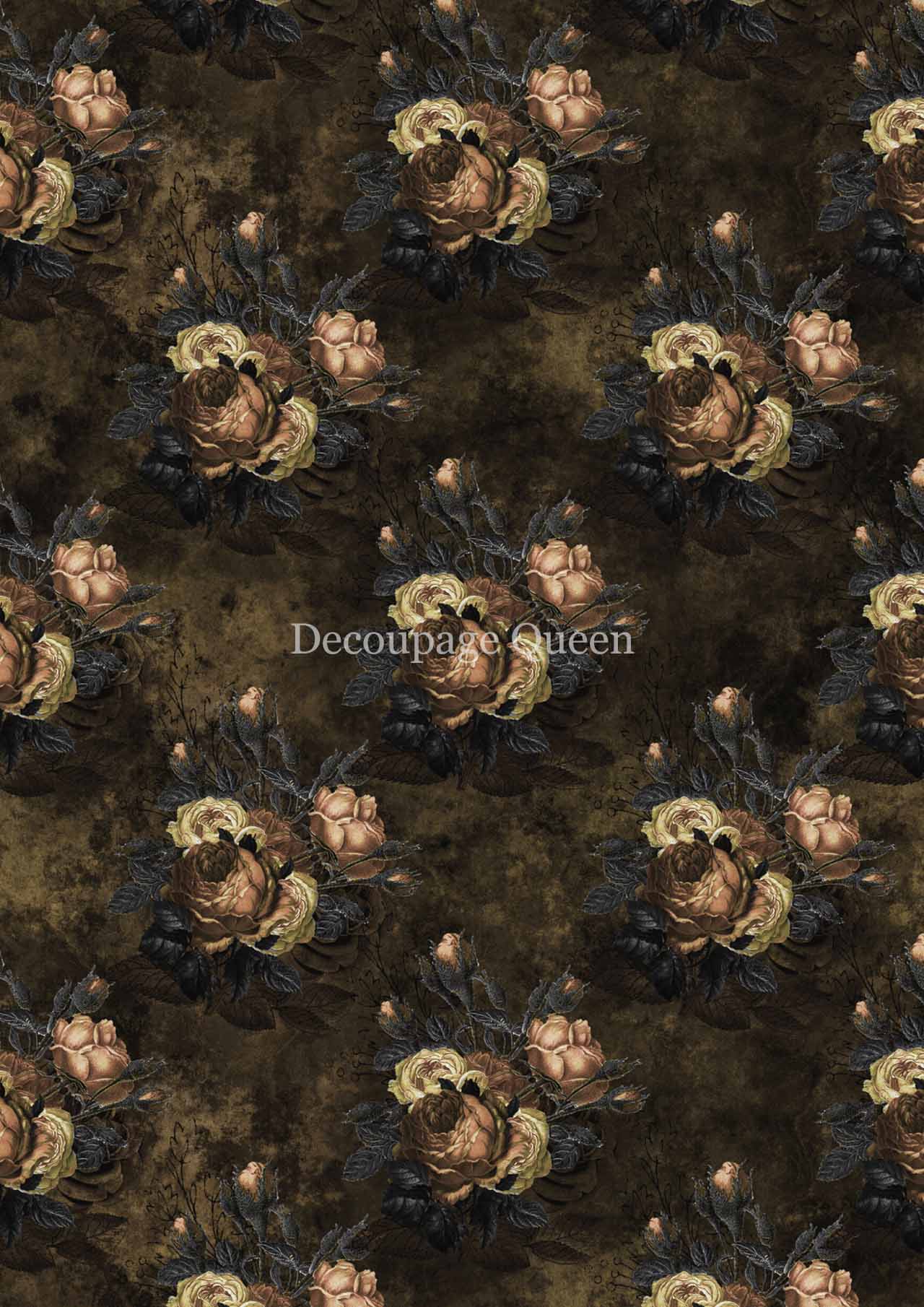 Forest Lore - Fall Flowers Rice Paper A4