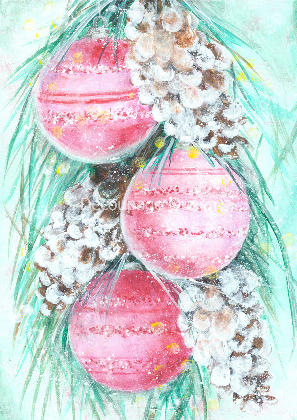Ellen J Goods - Retro Christmas 2Rice Paper A3