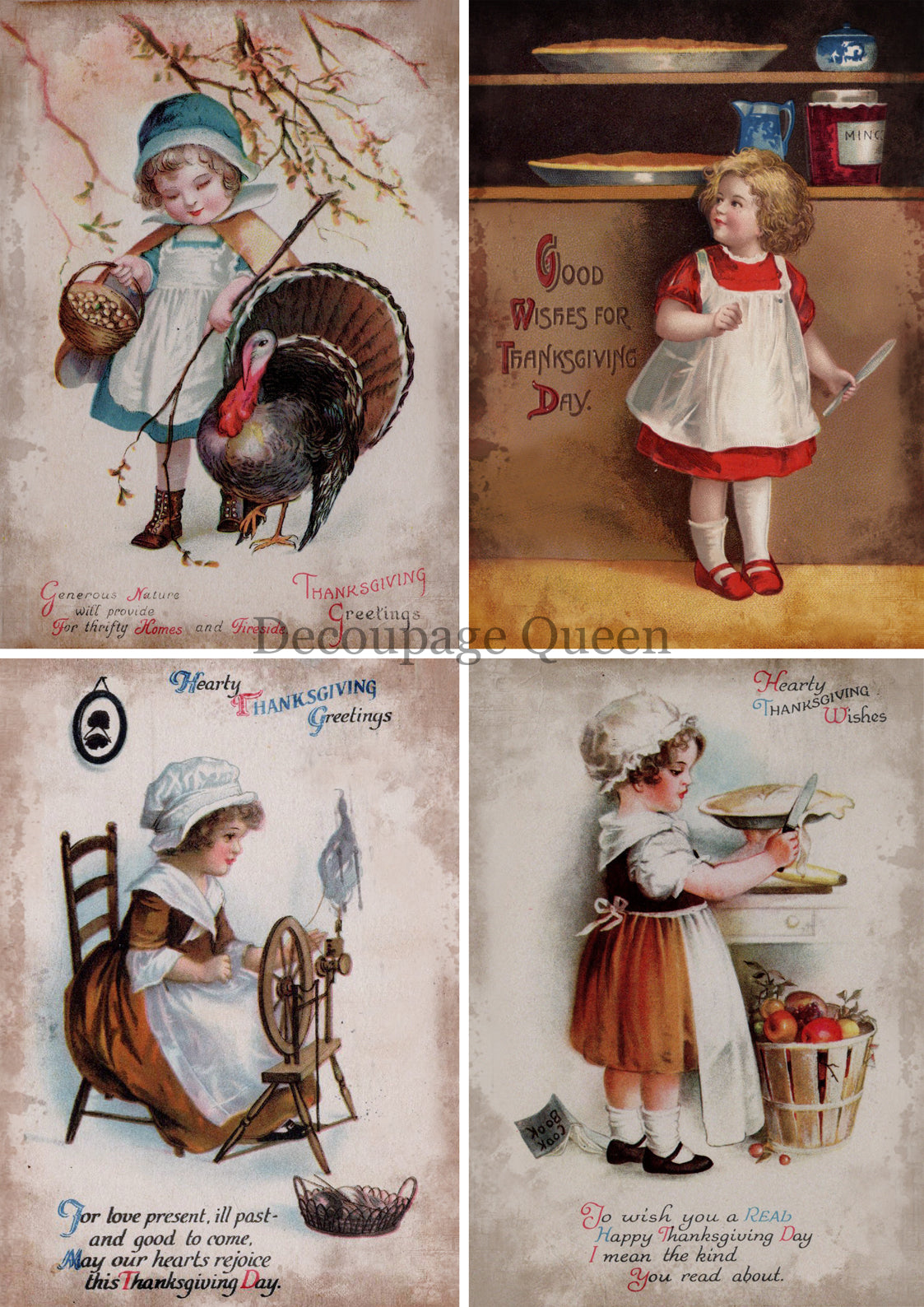 Thanksgiving Greetings - Rice Paper