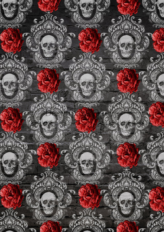 Framed Skulls - Rice Paper