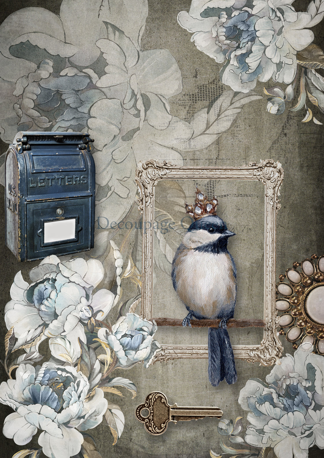 Spring Letters A4 Rice Paper Decoupage Queen