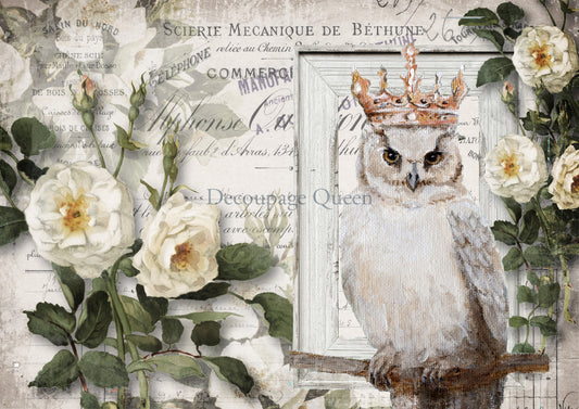 Wise Friend A4 Rice Paper Decoupage Queen