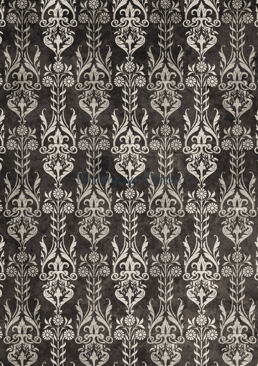 Art Deco Background Rice Paper A3 Decoupage Queen