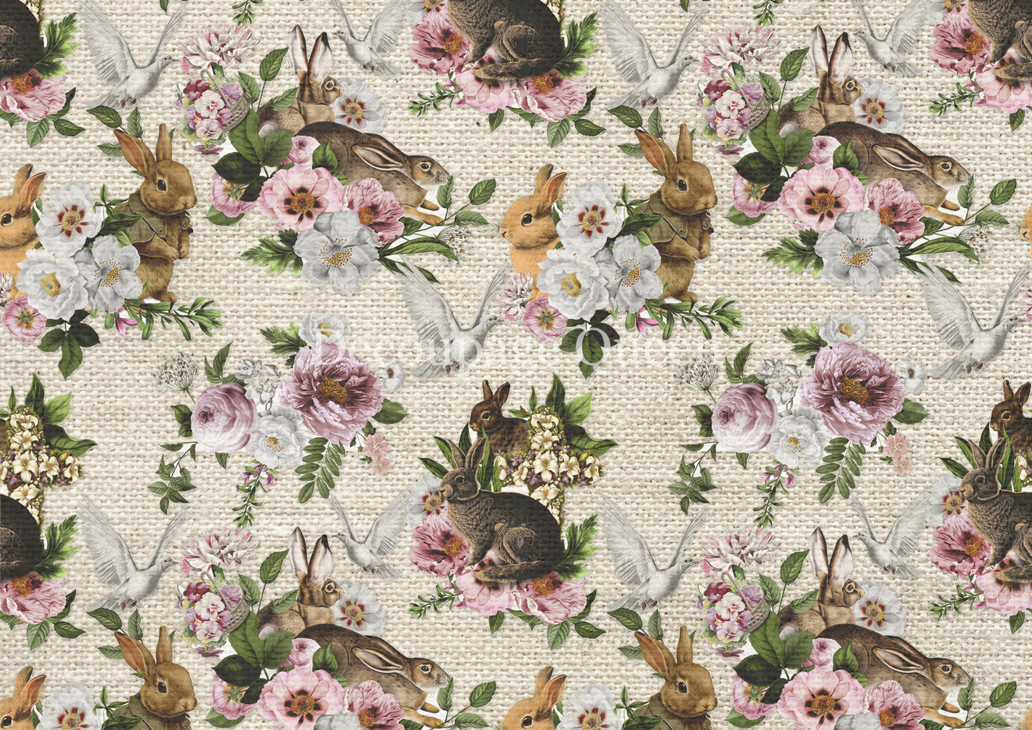 Easter Celebration A4 Rice Paper Decoupage Queen
