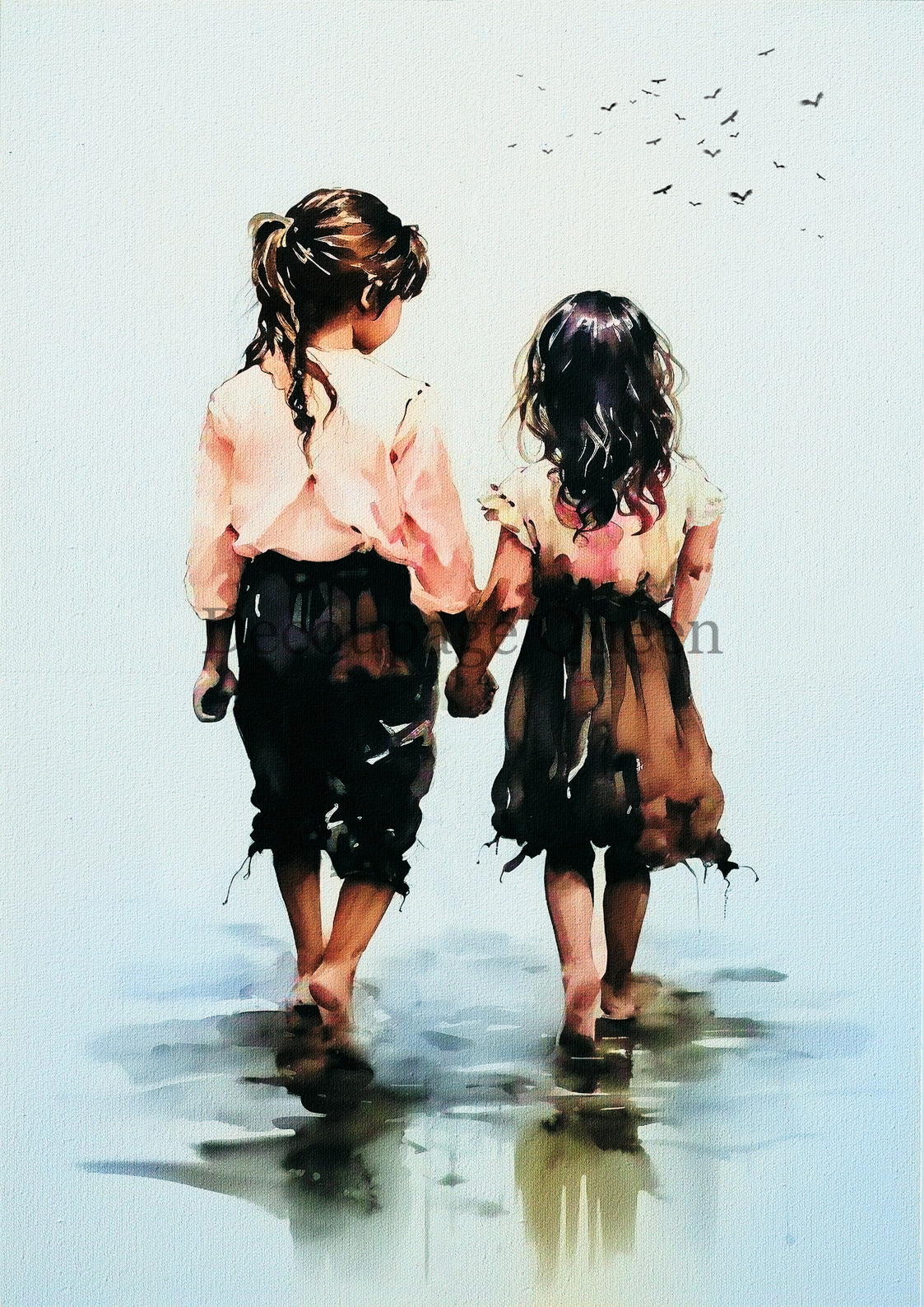 Andy Skinner Sisters A4 Rice Paper Decoupage Queen